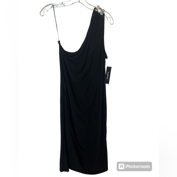 NWT Bebe Embellished One Shoulder Midi Dress Women’s Size XL #49 - Picture 4 of 12